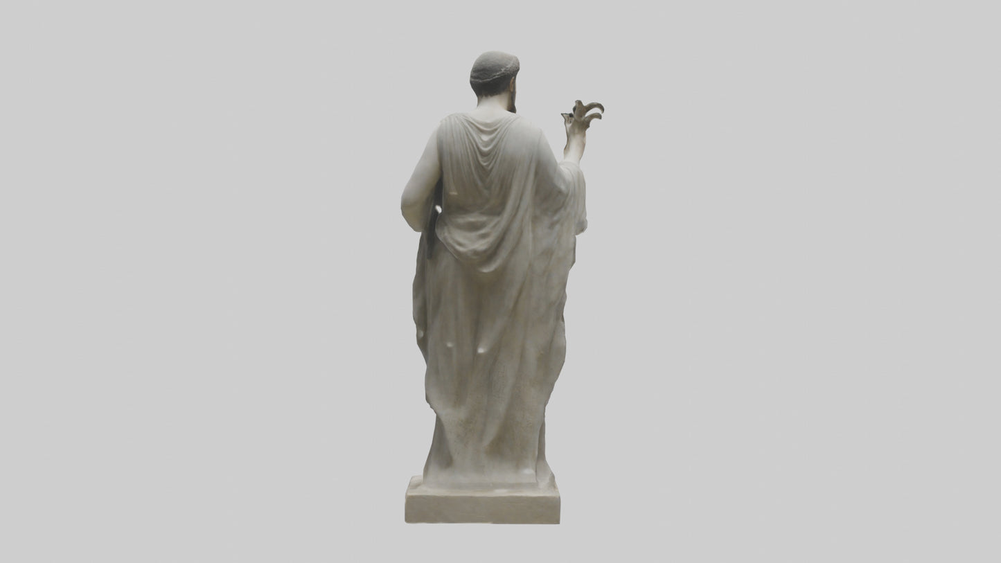 Delphic Oracle statue model VR / AR / low-poly