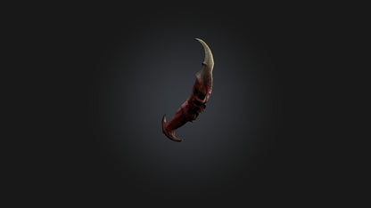 3D model Demon Horn VR / AR / low-poly