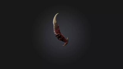 3D model Demon Horn VR / AR / low-poly