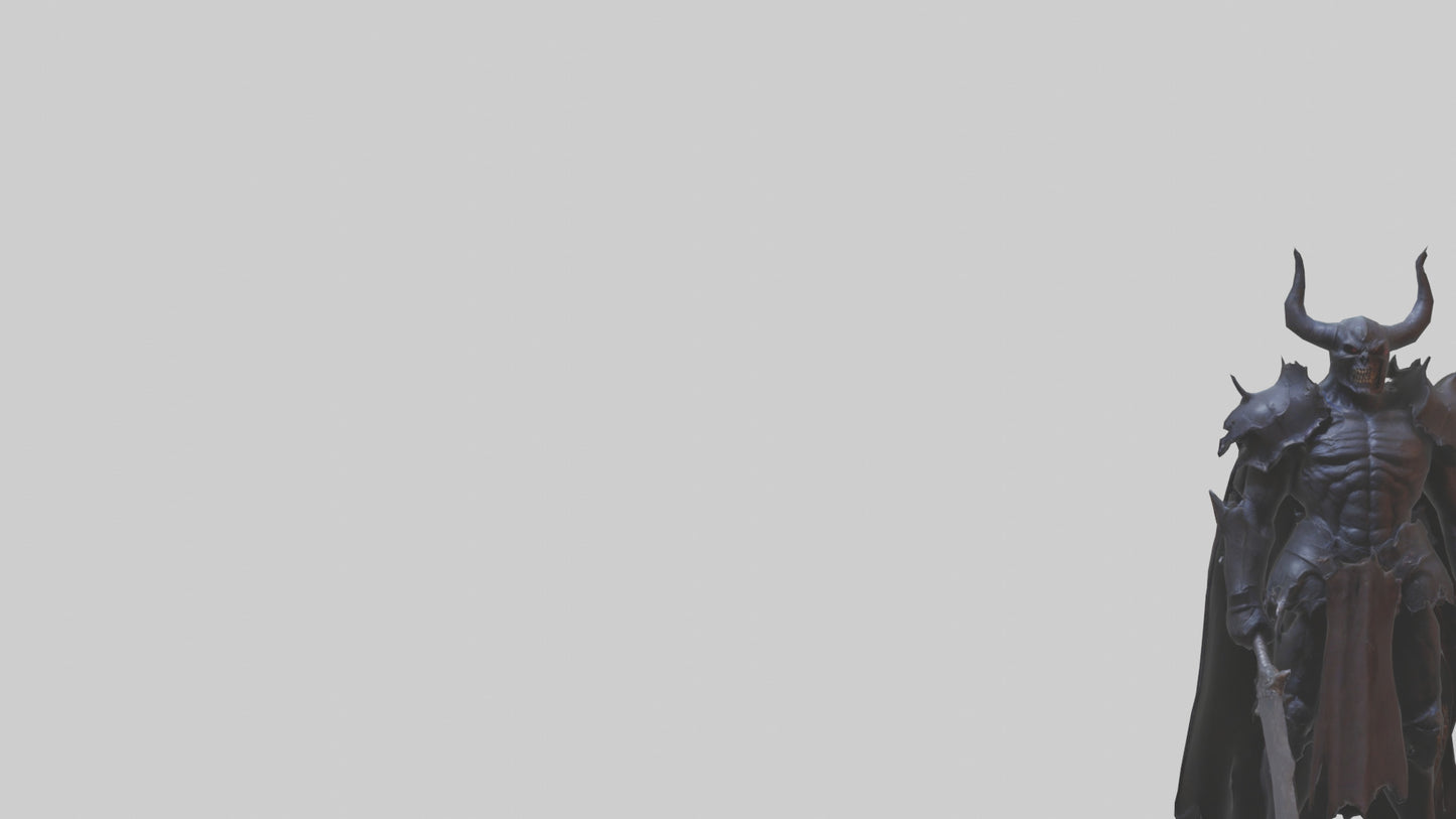 3D model Demon Knight model VR / AR / low-poly