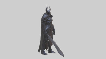 3D model Demon Knight model VR / AR / low-poly
