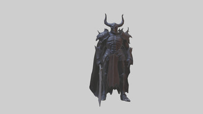 3D model Demon Knight model VR / AR / low-poly