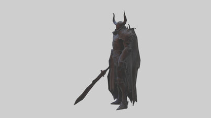 3D model Demon Knight model VR / AR / low-poly