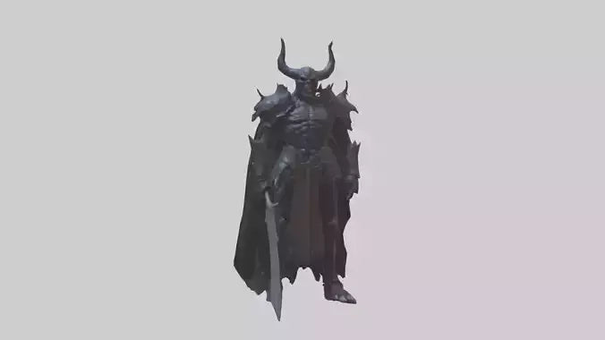3D model Demon Knight model VR / AR / low-poly