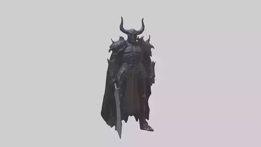 3D model Demon Knight model VR / AR / low-poly
