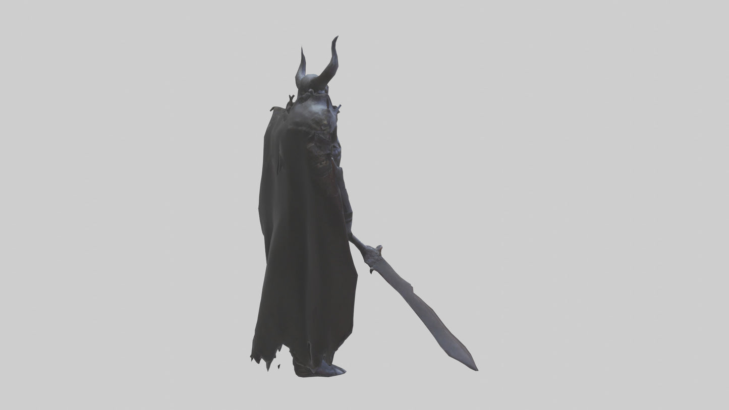 3D model Demon Knight model VR / AR / low-poly