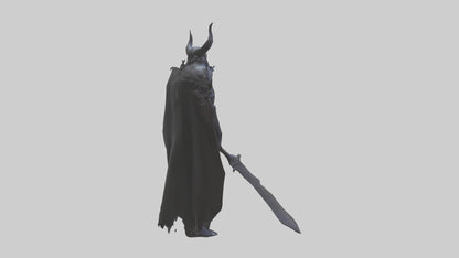 3D model Demon Knight model VR / AR / low-poly