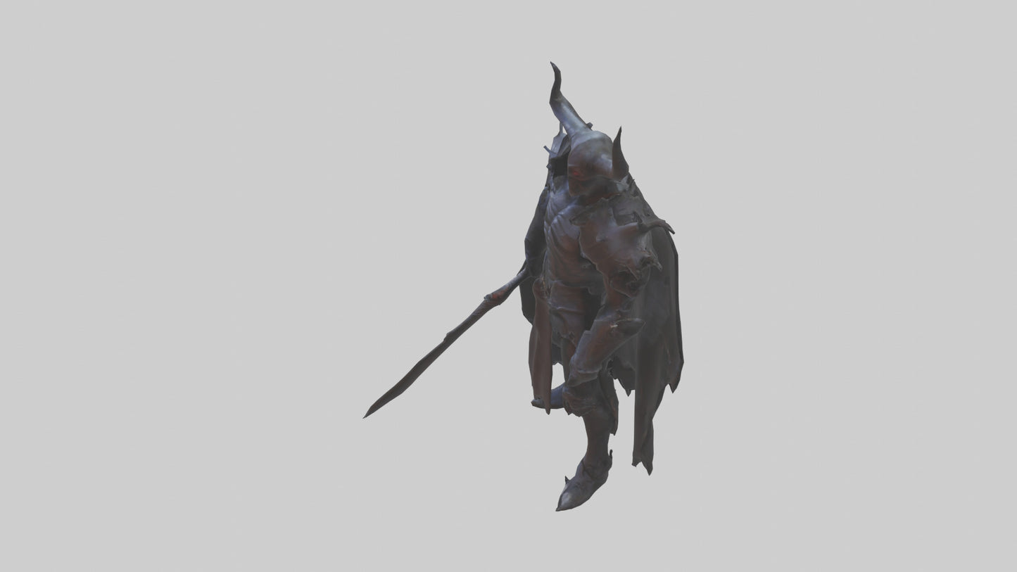 3D model Demon Knight model VR / AR / low-poly