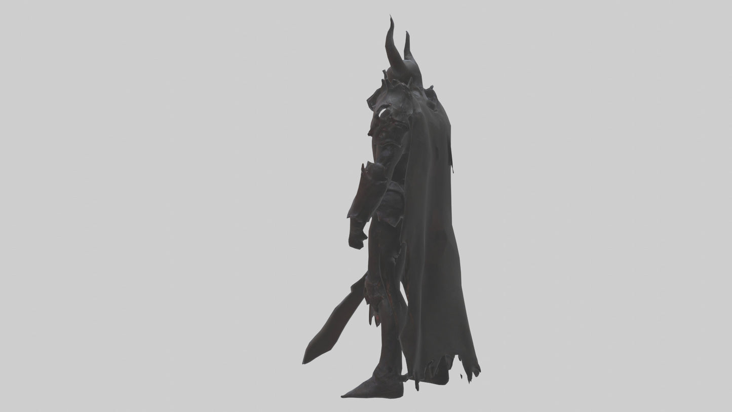 3D model Demon Knight model VR / AR / low-poly
