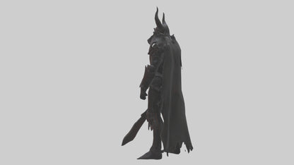 3D model Demon Knight model VR / AR / low-poly