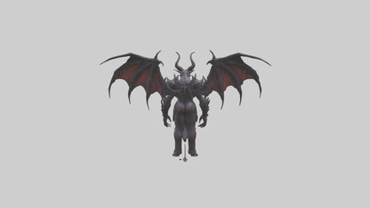 Demon Lord model VR / AR / low-poly