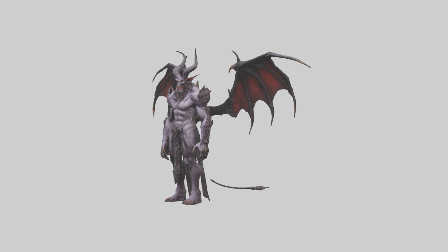 Demon Lord model VR / AR / low-poly