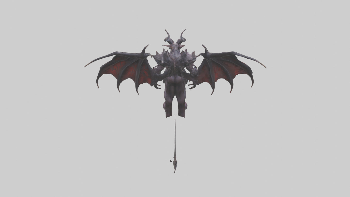 Demon Lord model VR / AR / low-poly
