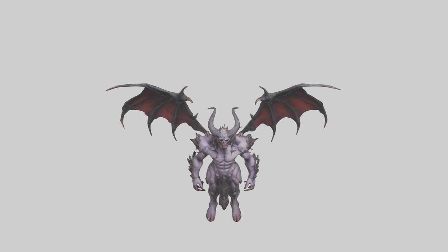 Demon Lord model VR / AR / low-poly