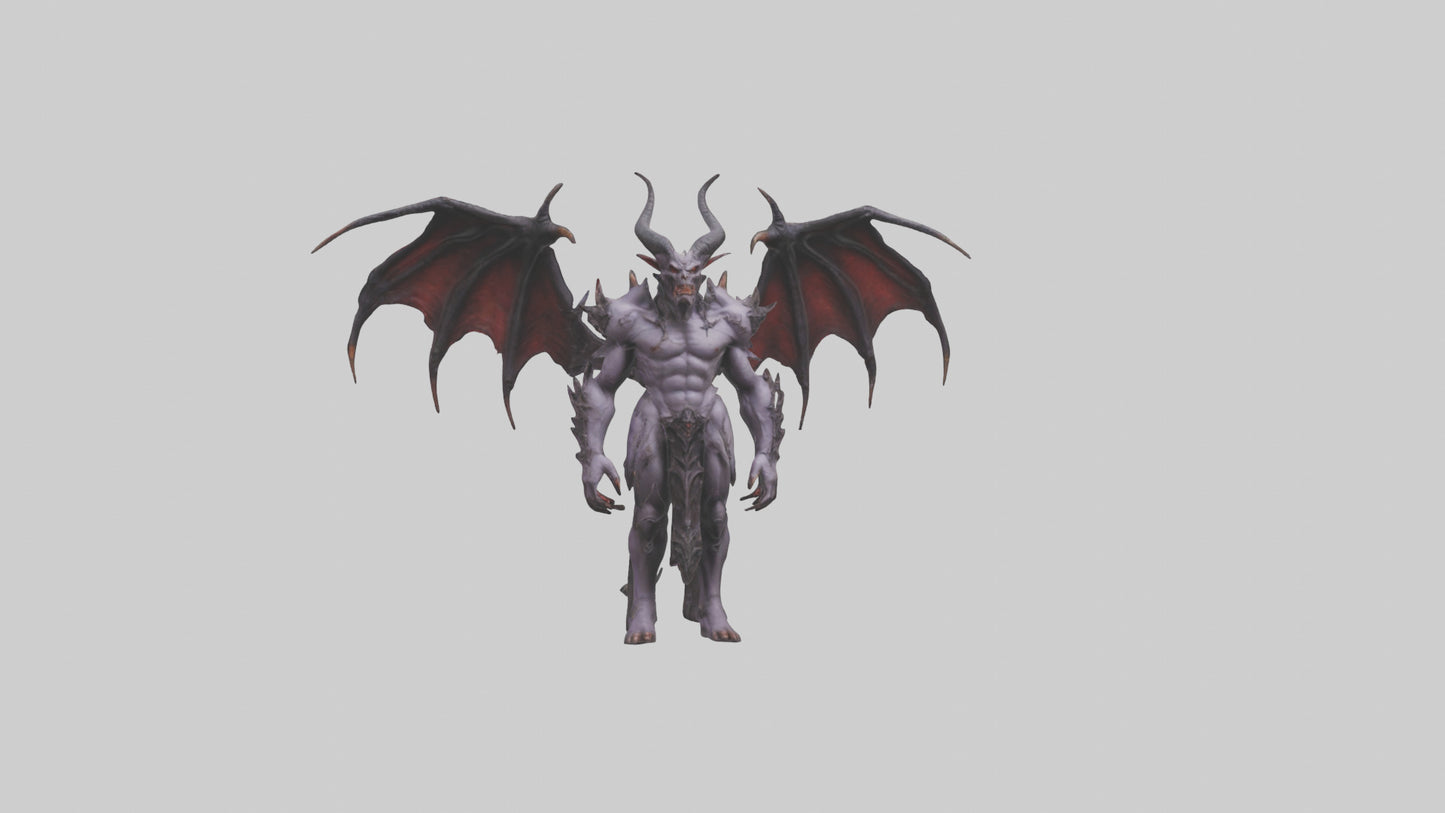 Demon Lord model VR / AR / low-poly
