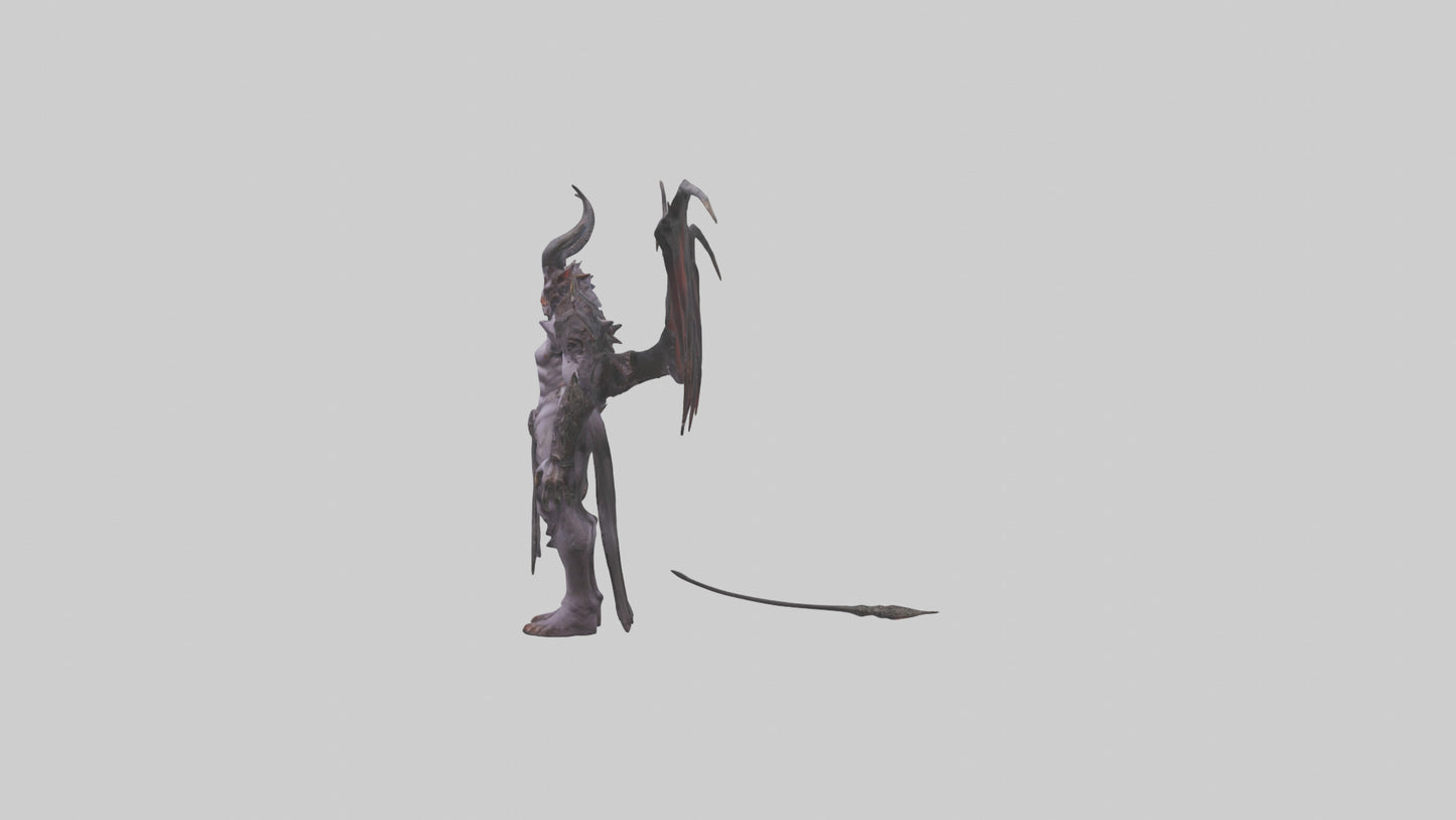 Demon Lord model VR / AR / low-poly