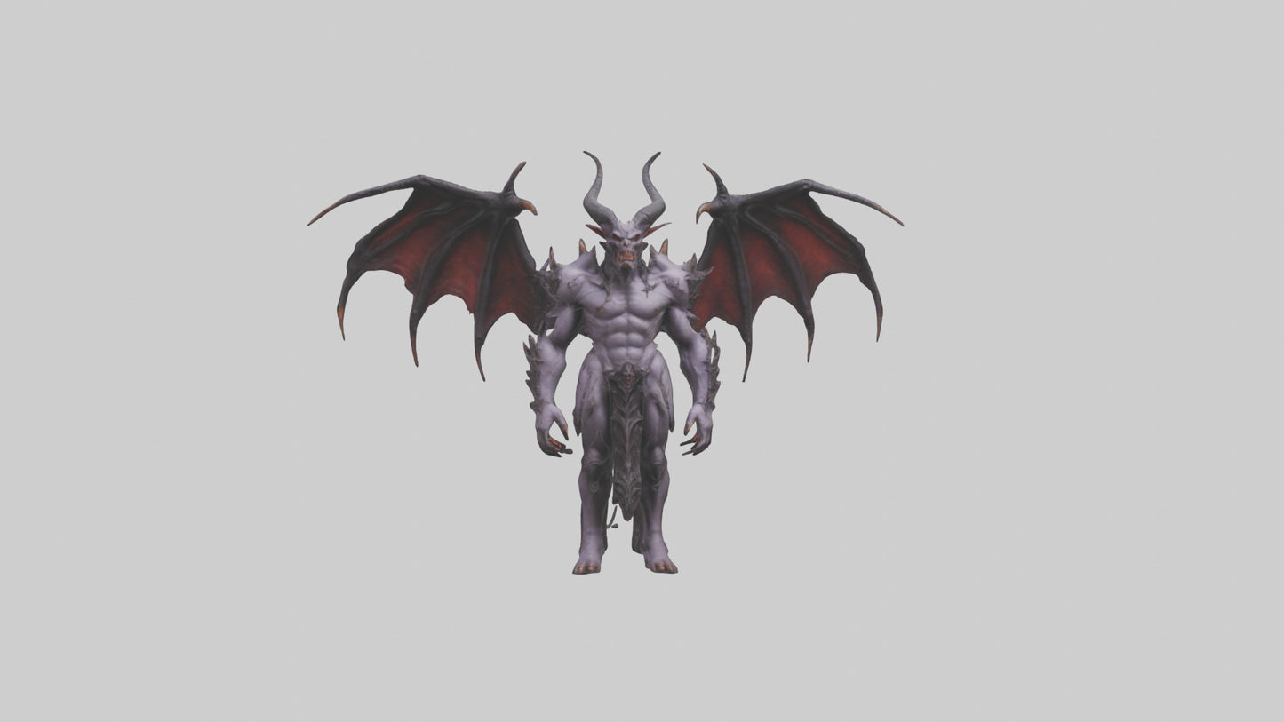 Demon Lord model VR / AR / low-poly