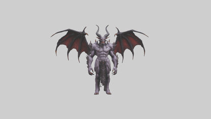 Demon Lord model VR / AR / low-poly