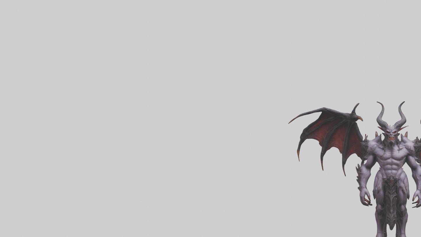Demon Lord model VR / AR / low-poly