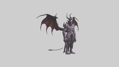 Demon Lord model VR / AR / low-poly