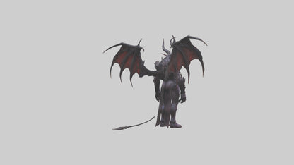 Demon Lord model VR / AR / low-poly