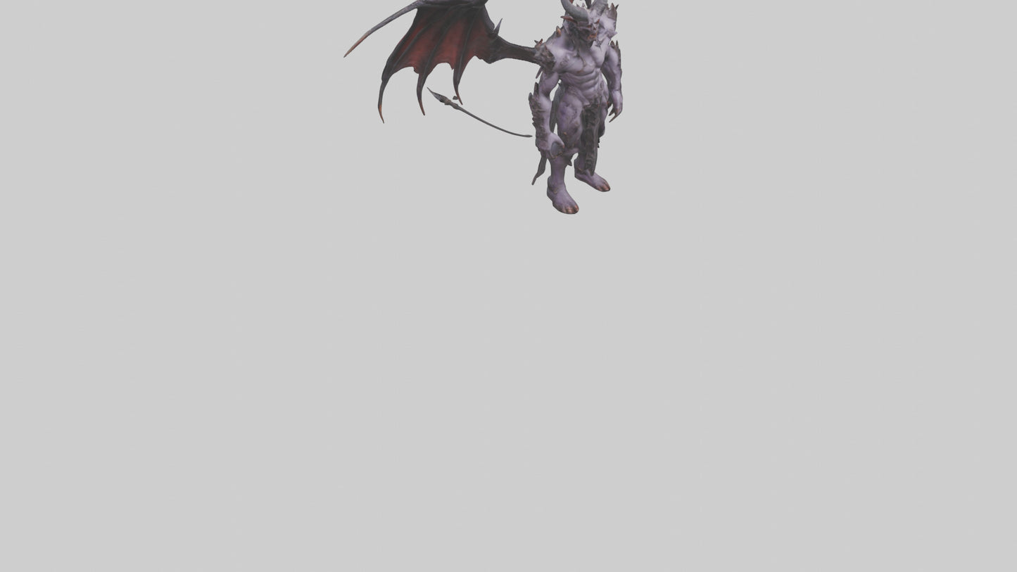 Demon Lord model VR / AR / low-poly