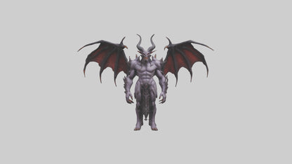 Demon Lord model VR / AR / low-poly