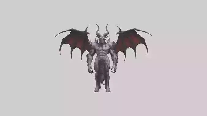 Demon Lord model VR / AR / low-poly
