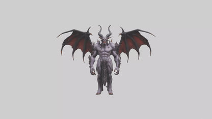 Demon Lord model VR / AR / low-poly