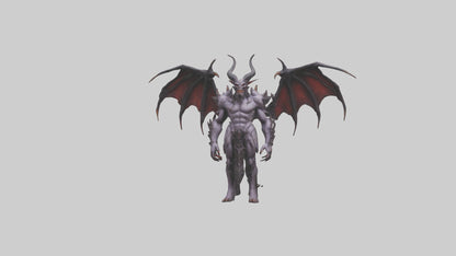Demon Lord model VR / AR / low-poly