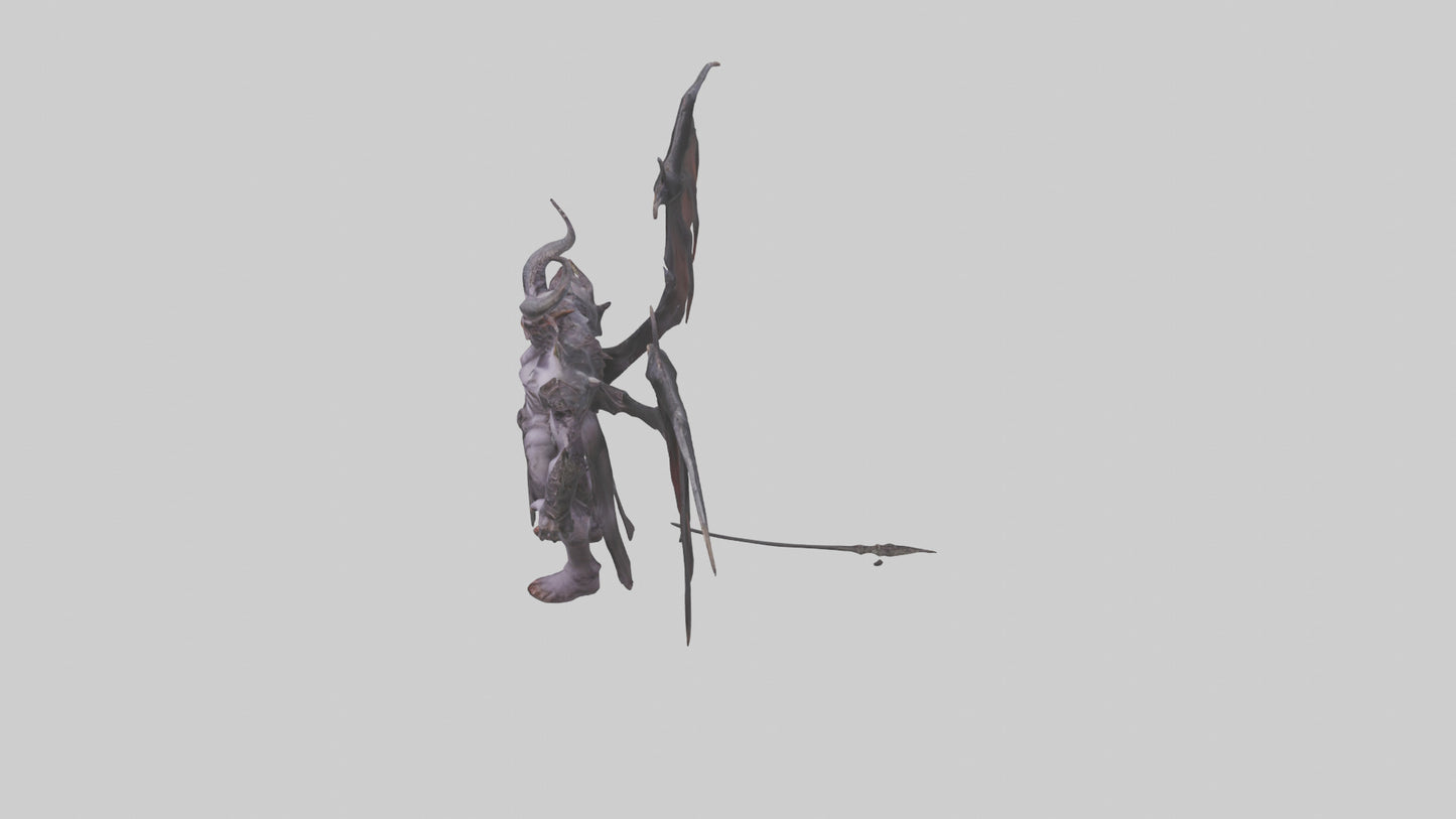Demon Lord model VR / AR / low-poly