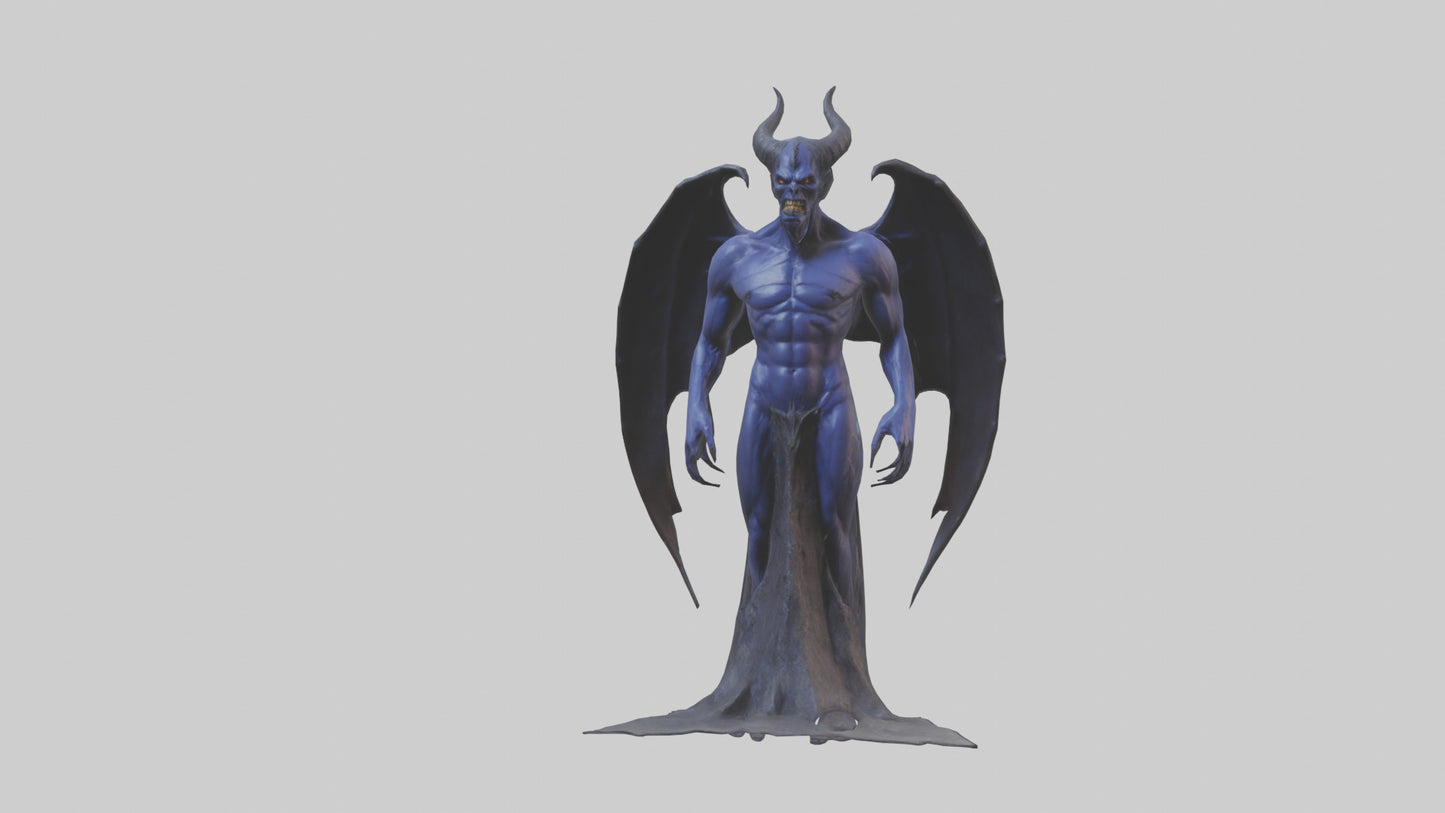 Demon of Night model VR / AR / low-poly