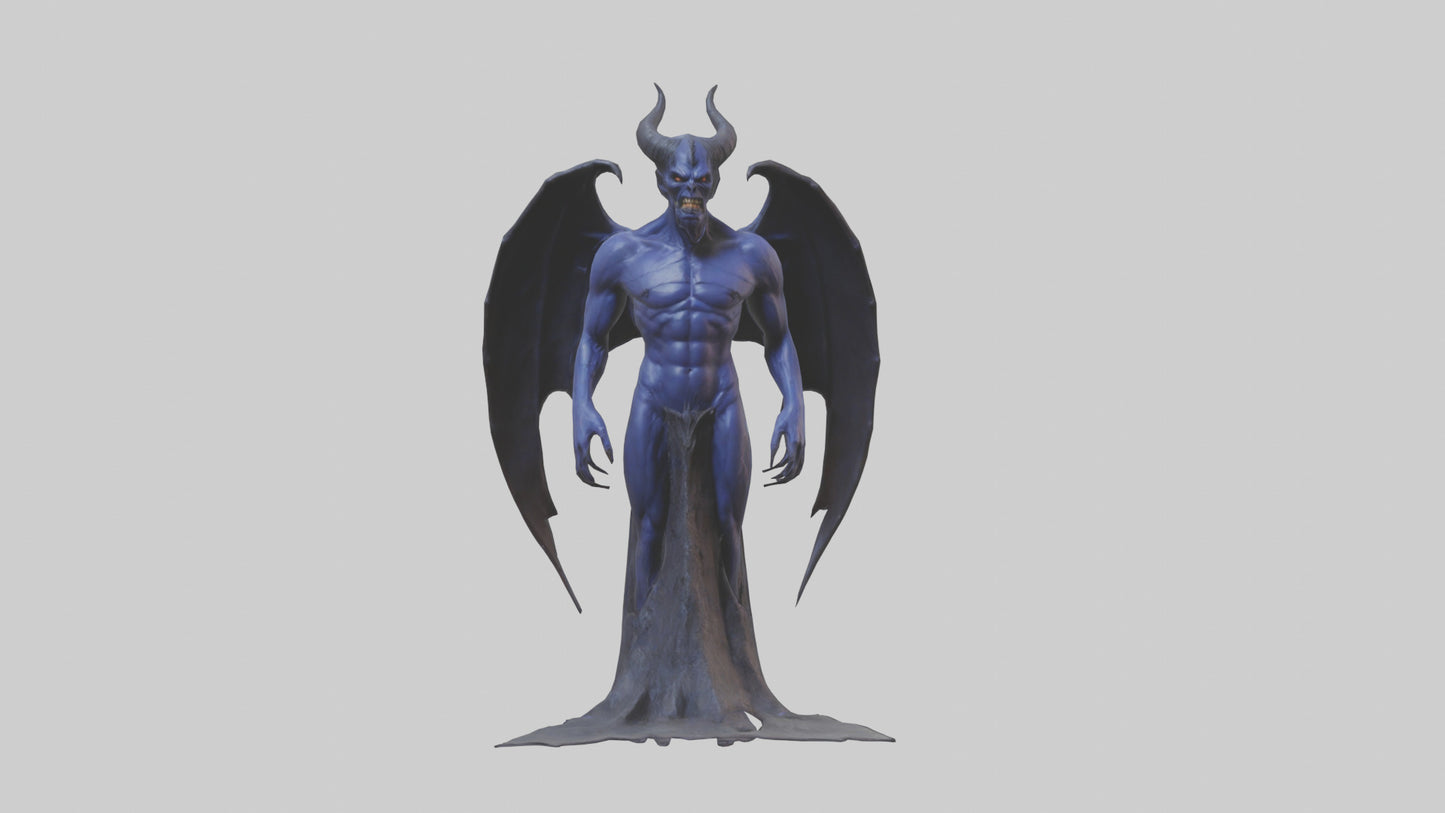 Demon of Night model VR / AR / low-poly
