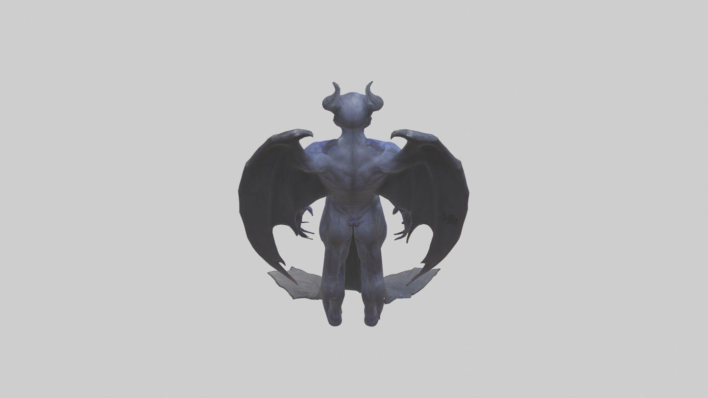 Demon of Night model VR / AR / low-poly