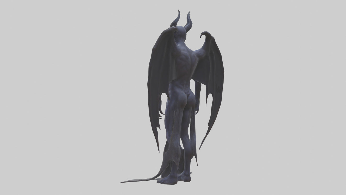 Demon of Night model VR / AR / low-poly