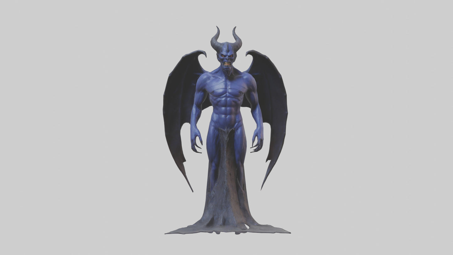 Demon of Night model VR / AR / low-poly