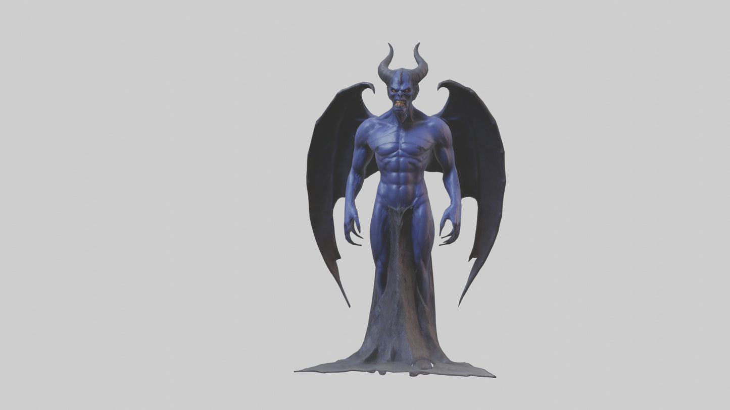 Demon of Night model VR / AR / low-poly