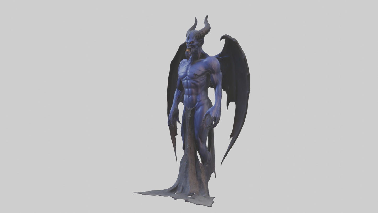 Demon of Night model VR / AR / low-poly
