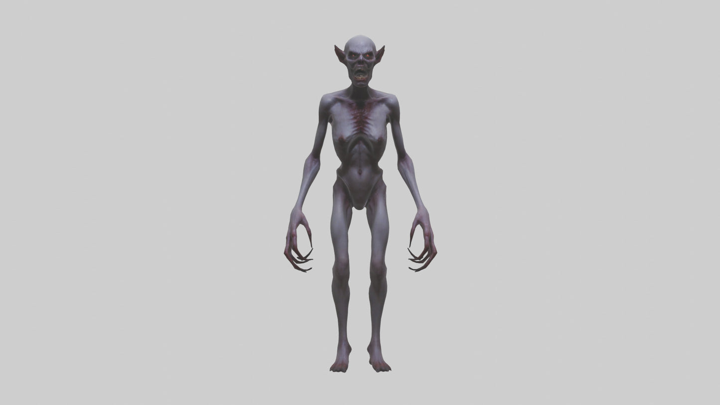 3D model Demon possessed model VR / AR / low-poly