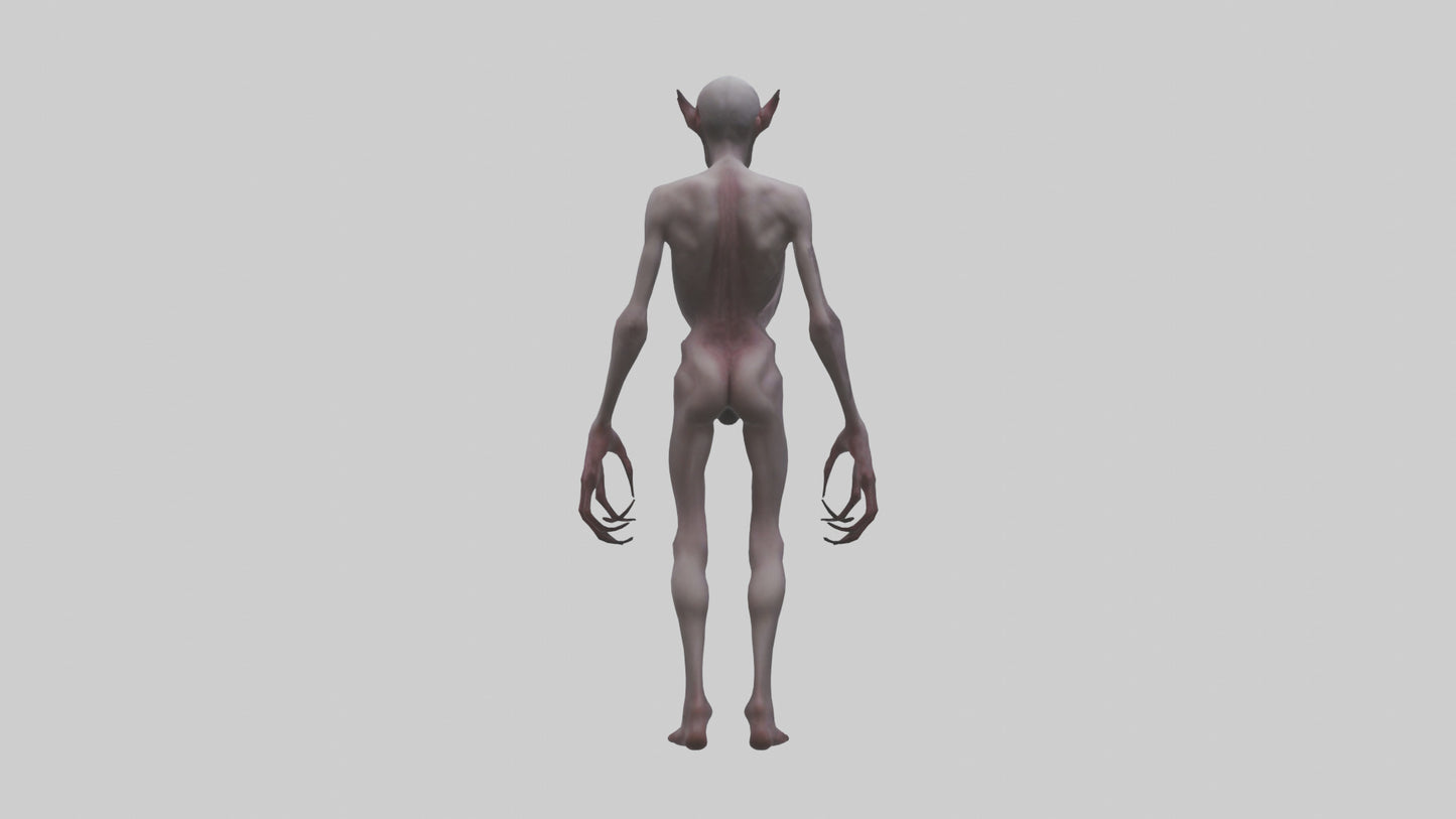 3D model Demon possessed model VR / AR / low-poly
