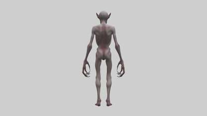 3D model Demon possessed model VR / AR / low-poly