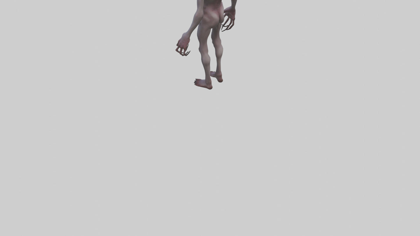 3D model Demon possessed model VR / AR / low-poly