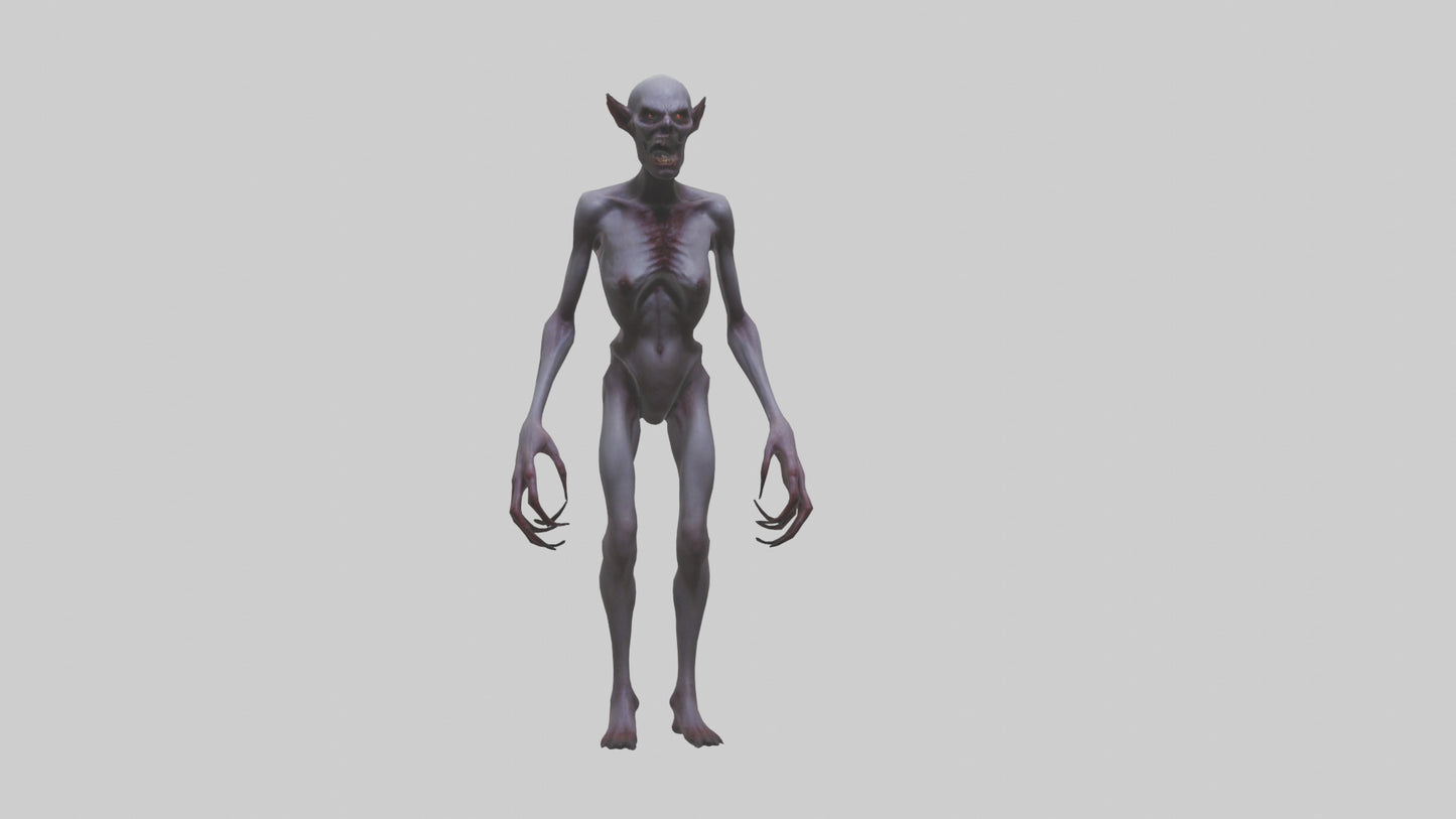 3D model Demon possessed model VR / AR / low-poly