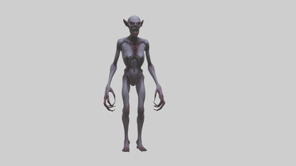 3D model Demon possessed model VR / AR / low-poly