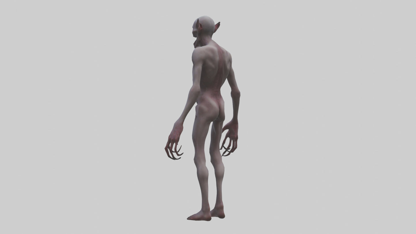3D model Demon possessed model VR / AR / low-poly