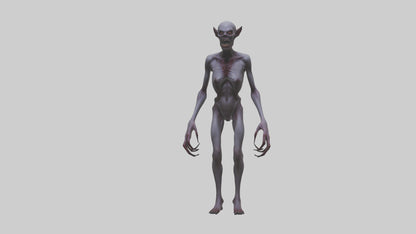 3D model Demon possessed model VR / AR / low-poly