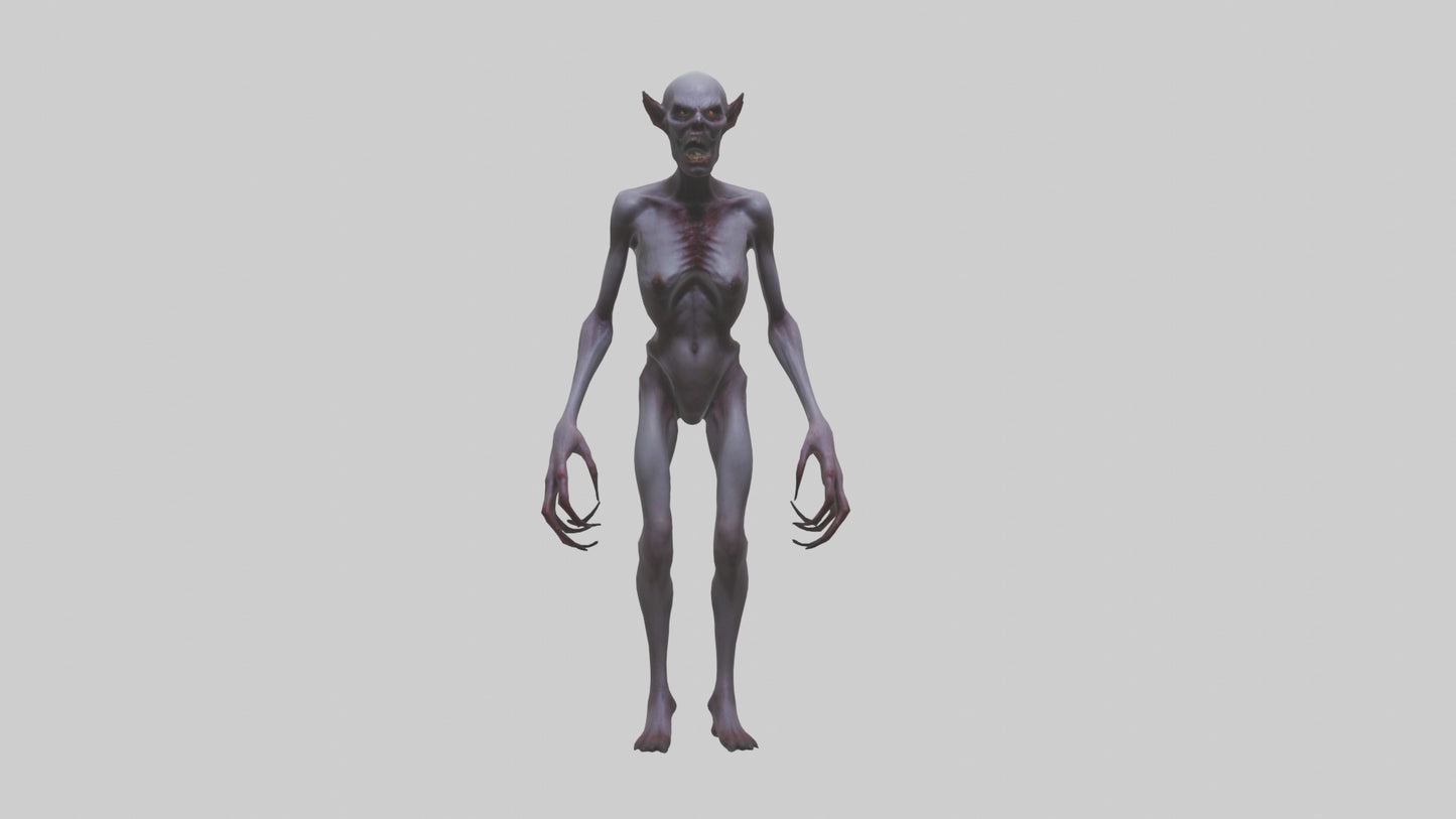 3D model Demon possessed model VR / AR / low-poly