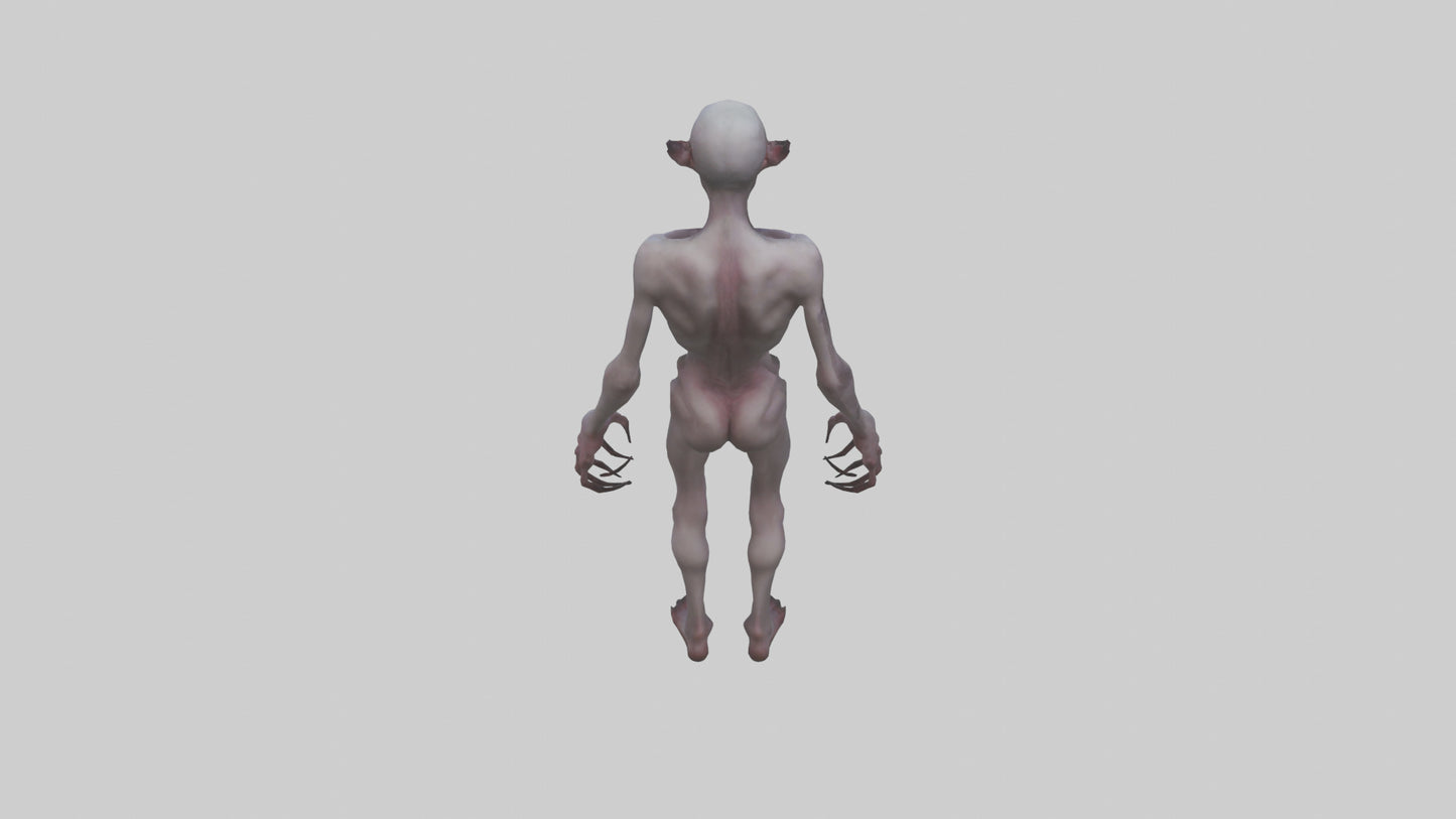 3D model Demon possessed model VR / AR / low-poly