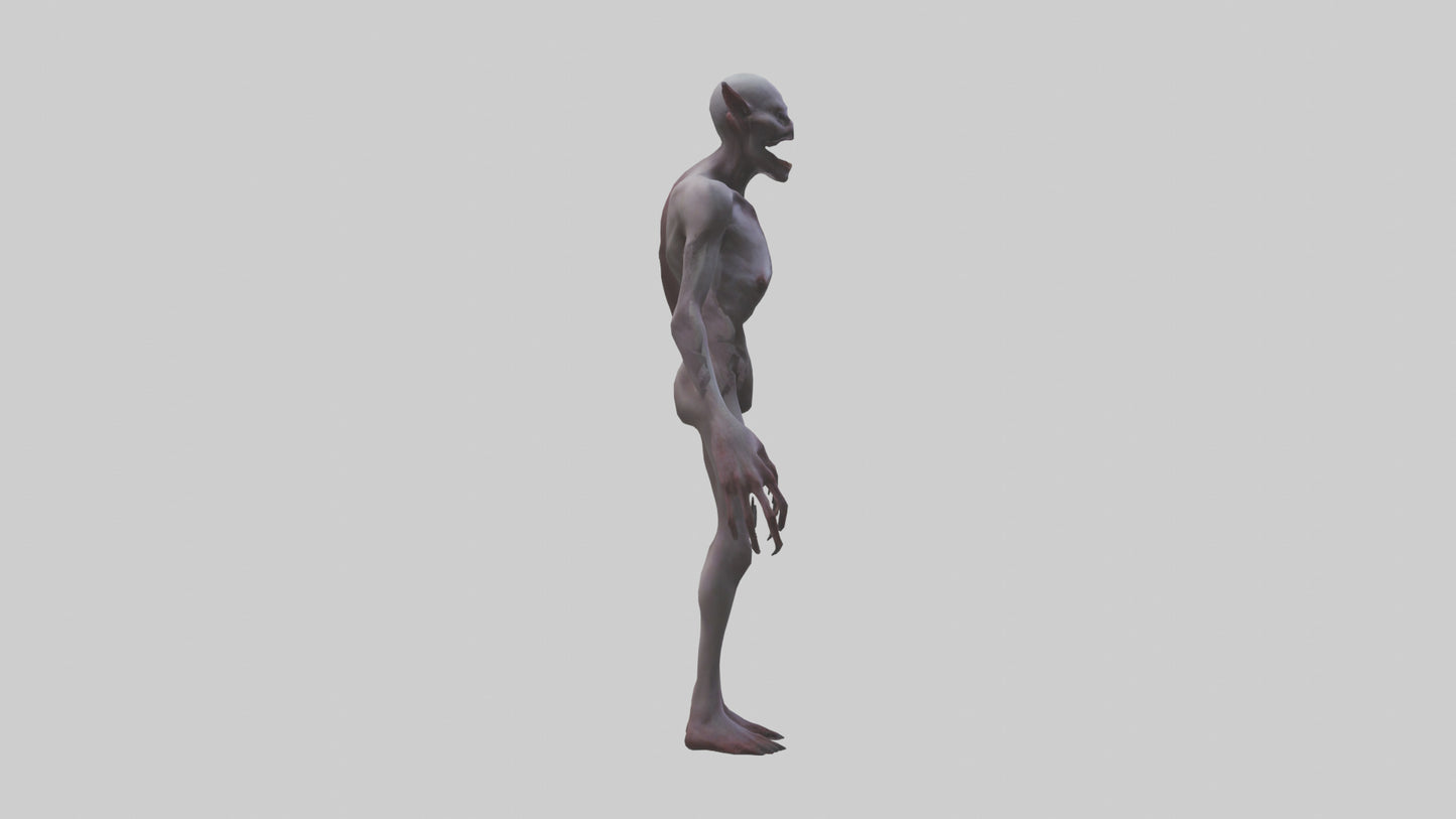 3D model Demon possessed model VR / AR / low-poly
