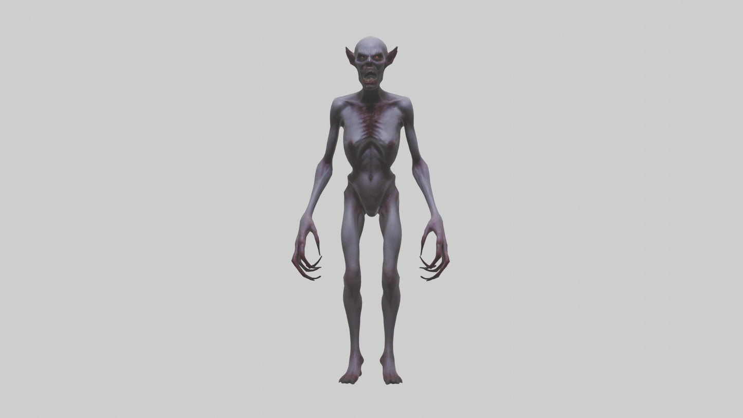 3D model Demon possessed model VR / AR / low-poly